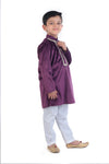Velvet Kurta Pajama Set For Boys