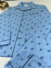 Anchor Print Cotton Nightsuit For Kids