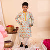 Trikona Leher Cotton Kurta Set For Boys