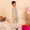 Trikona Leher Cotton Kurta Set For Boys
