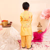 Surya Vansh Kurta Set – Yellow Embroidered Festive Ensemble