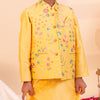 Surya Vansh Kurta Set – Yellow Embroidered Festive Ensemble
