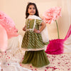 Gul Leher Kurta Garara Set For Girls