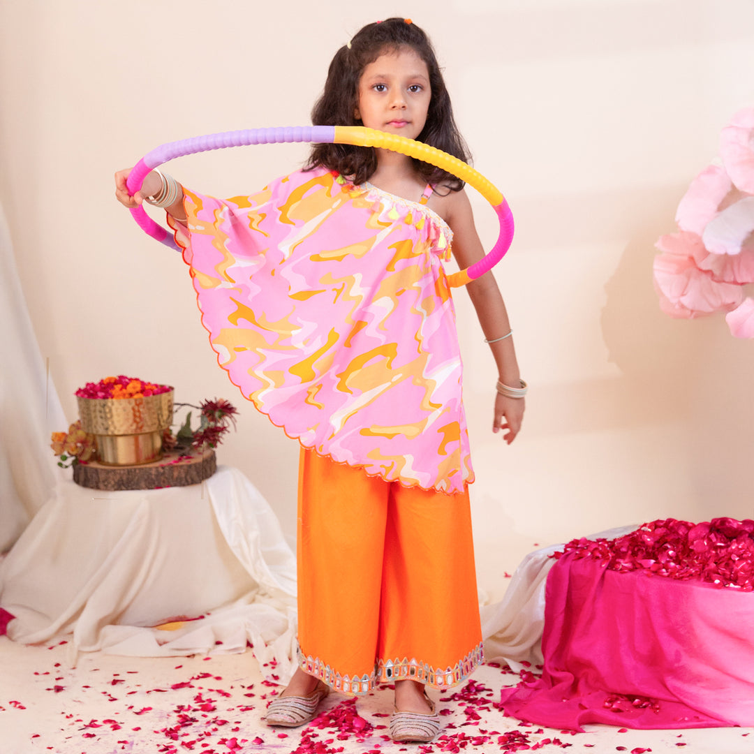 Mehek-e-Bahar Co-ord Set For Girls - CuddlesClothing