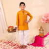 KesarRaaj- Mustard Yellow Bandhani Jacket Set