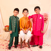 Bandhanraj – Pink Bandhani Print Nehru Jacket Set