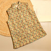 Silk Geometric Print Jawahar Jacket for Boys