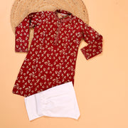 Silk Brocade Kurta Pajama Set for Boys with Tagai Embroidery - CuddlesClothing