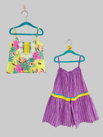 Load image into Gallery viewer, Tropical Bloom Cotton Sharara Set for Girls