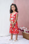 Unicorn Print Cotton Sleeveless Girls Dress