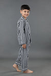 Classic Check Printed Cotton Nightsuit