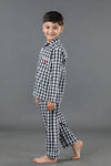 Classic Check Printed Cotton Nightsuit