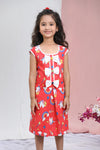 Unicorn Print Cotton Sleeveless Girls Dress